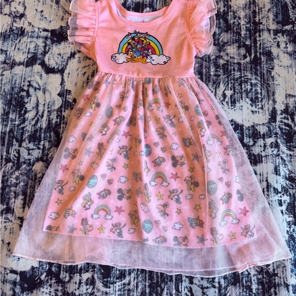 Disney Parks Minnie Mouse & Friends Fancy Nightdress Gown Girls Size 3 Years - Picture 2 of 13